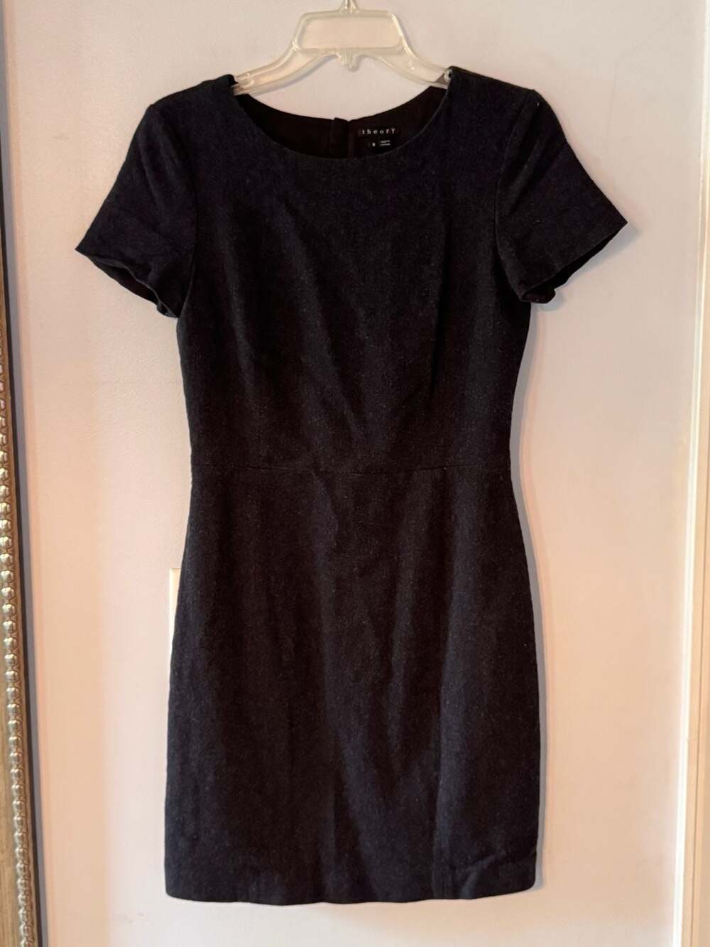 Theory Wool Sheath Dress | Quiet Luxury Office Siren Old Money Career Chic